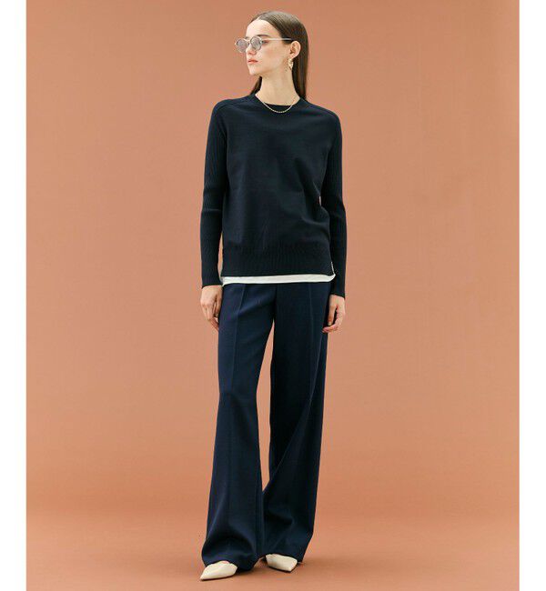 BEIGE,「【Precious掲載】BUNNELL / ウールタブボタンストレートパンツ」|その他|