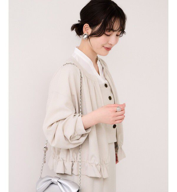 VIS「美easy前開きビスチェドッキングシャツ/イージーケア・接触冷感・セットアップ対応」|シャツ・ブラウス|