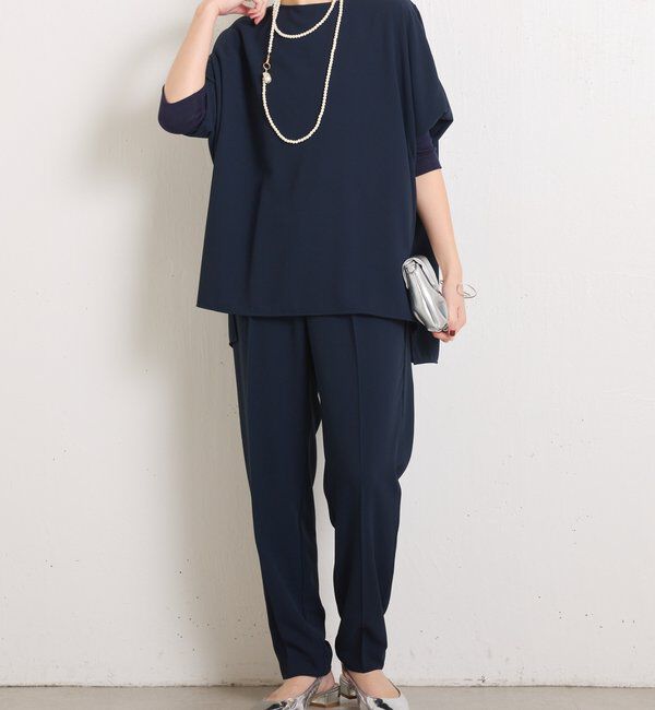  「ジャージスリムテーパードパンツ/セレモニー」|スラックス|