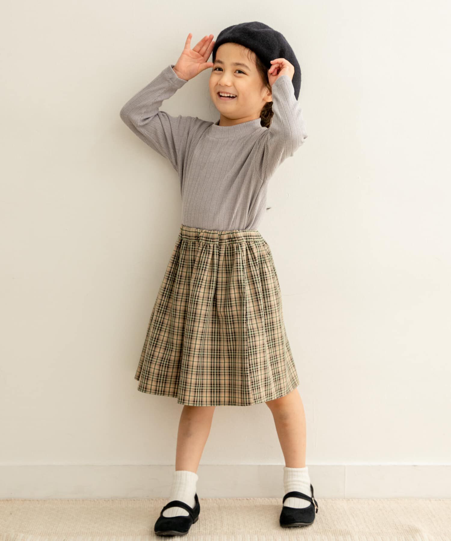 URBAN RESEARCH DOORS「チェックギャザースカート(KIDS)」|その他|