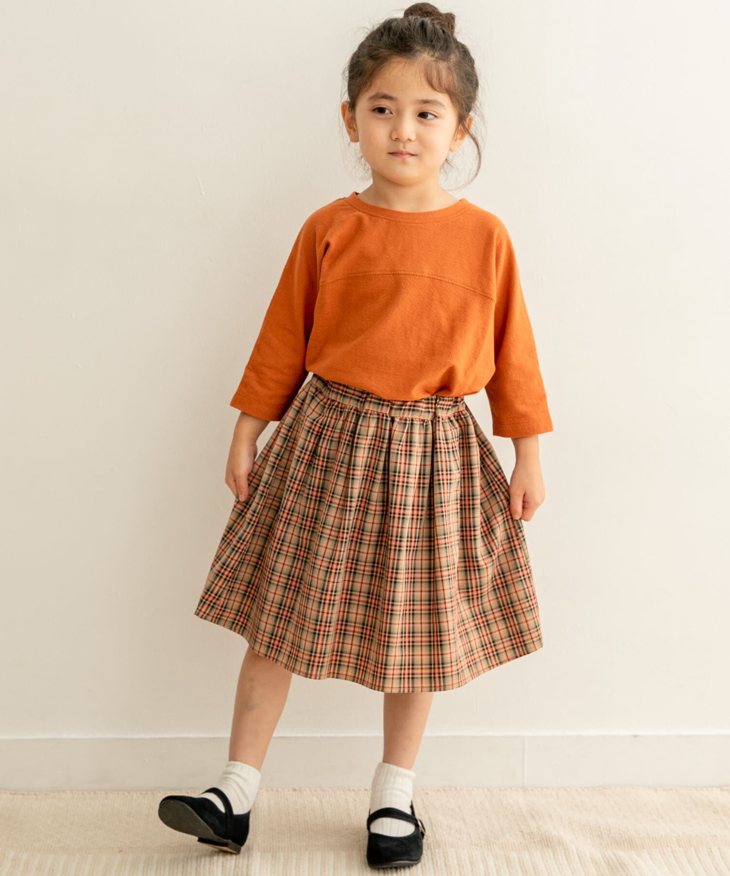 URBAN RESEARCH DOORS「チェックギャザースカート(KIDS)」|その他|
