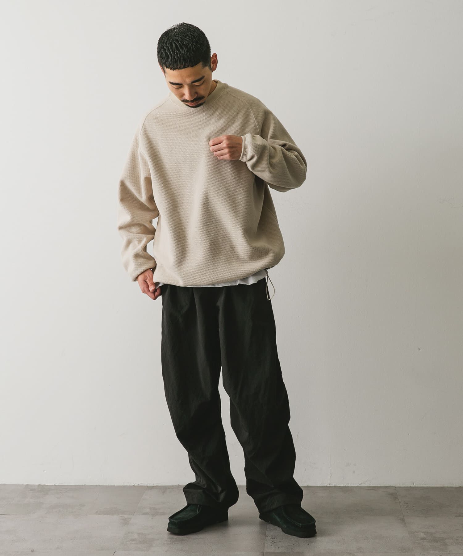 URBAN RESEARCH DOORS「『UR TECH』ピケフリース プルオーバー」|Tシャツ・カットソー|