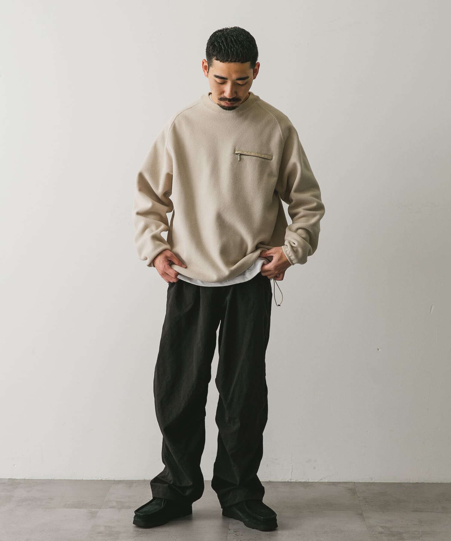 URBAN RESEARCH DOORS「『UR TECH』ピケフリース プルオーバー」|Tシャツ・カットソー|