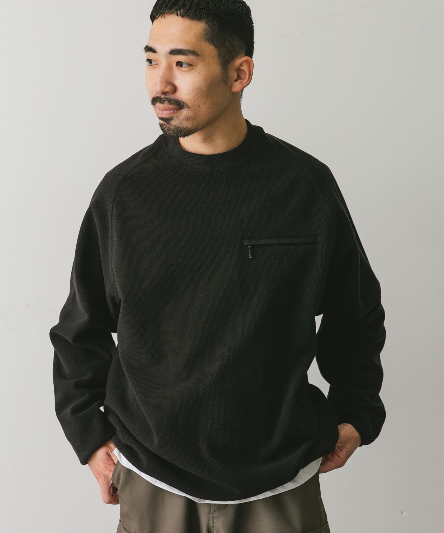 URBAN RESEARCH DOORS「『UR TECH』ピケフリース プルオーバー」|Tシャツ・カットソー|