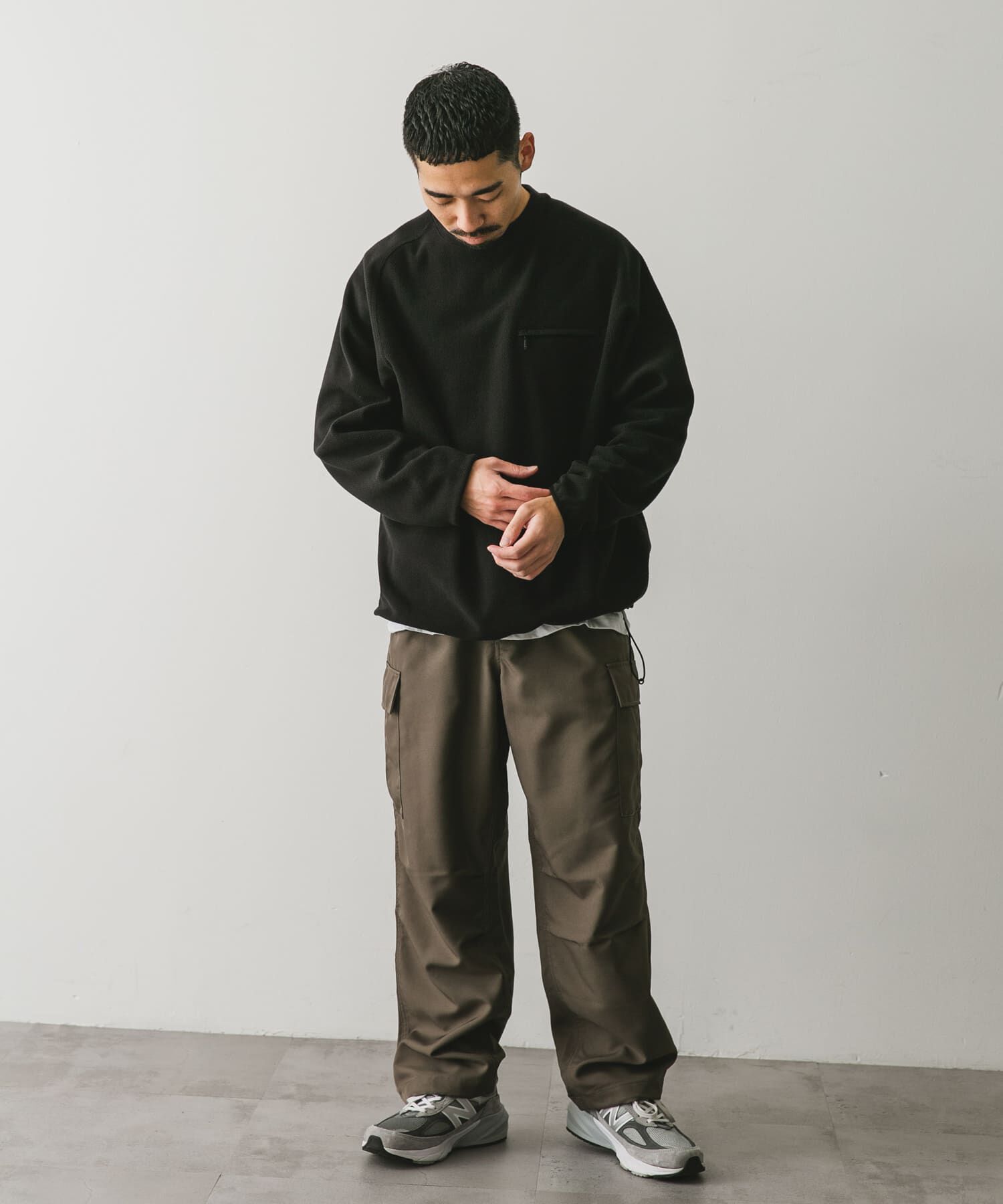 URBAN RESEARCH DOORS「『UR TECH』ピケフリース プルオーバー」|Tシャツ・カットソー|