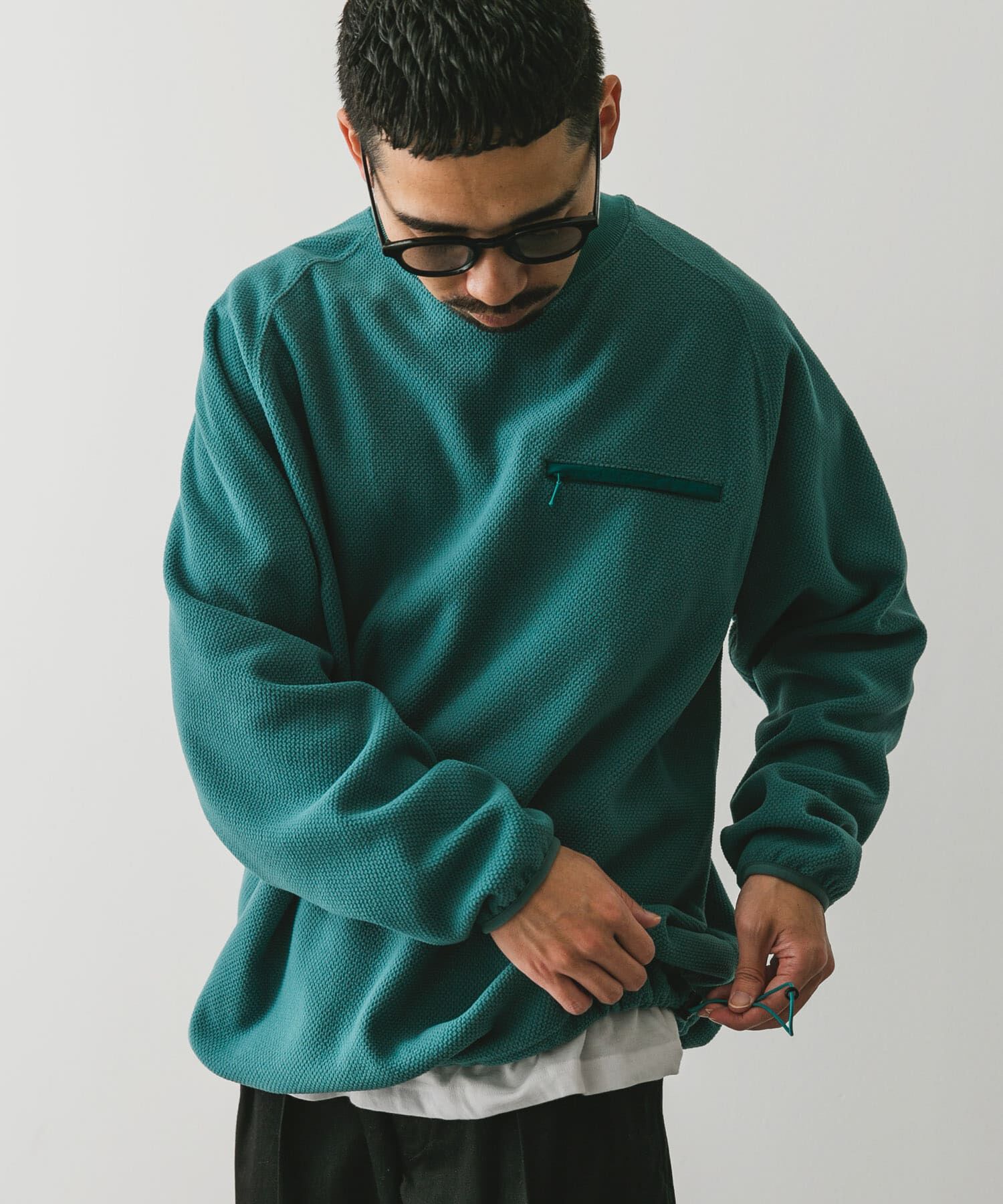 URBAN RESEARCH DOORS「『UR TECH』ピケフリース プルオーバー」|Tシャツ・カットソー|