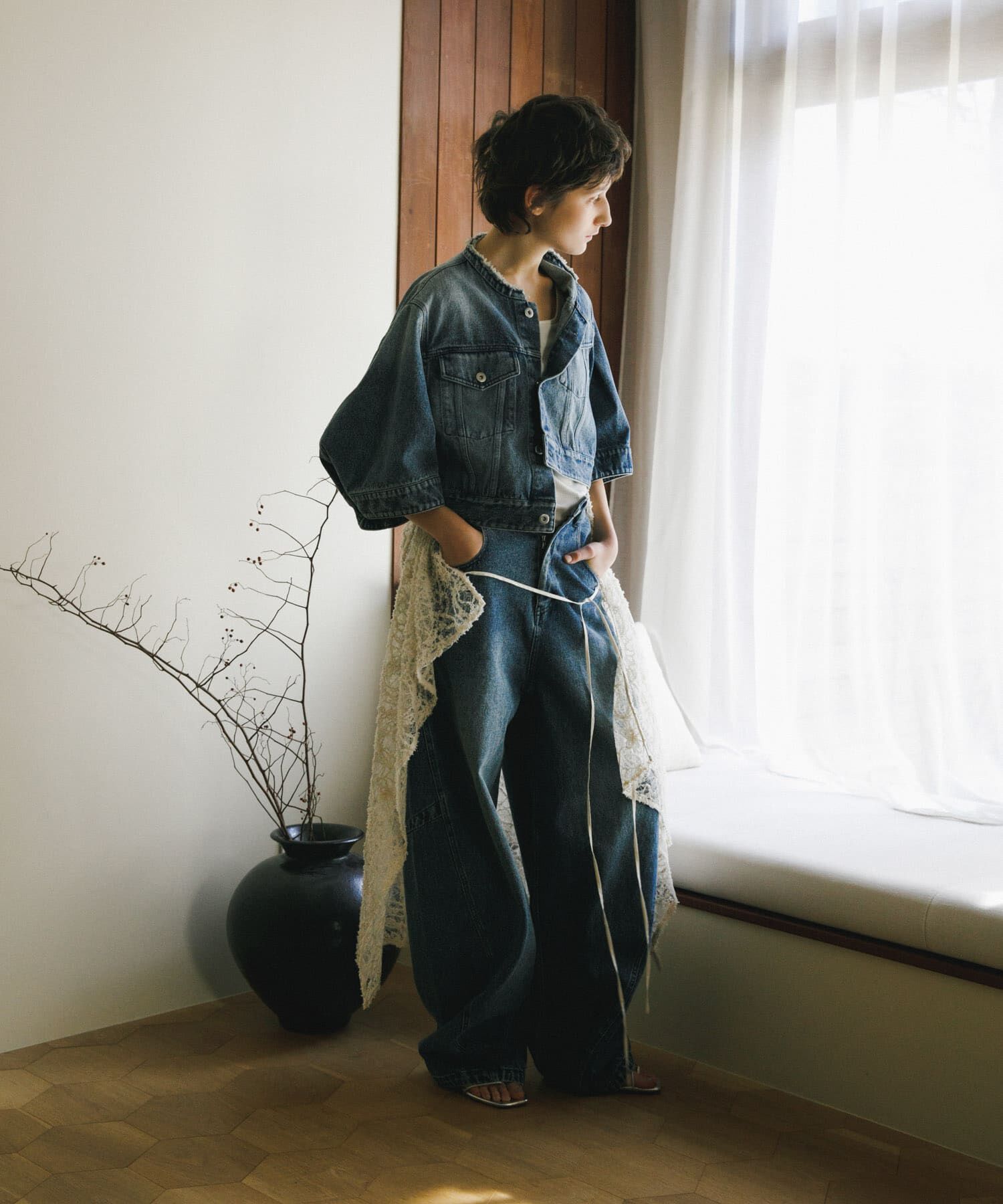 URBAN RESEARCH ROSSO「レースデザインキャミワンピース」|ワンピース|