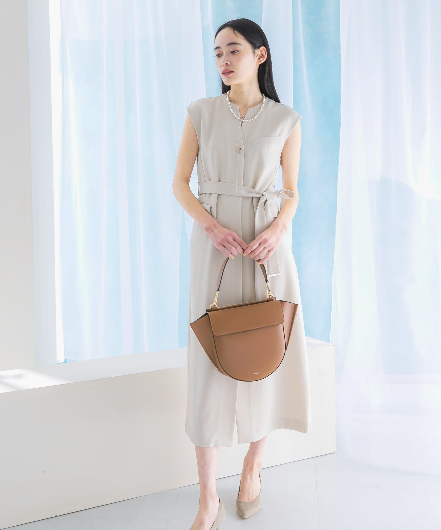 URBAN RESEARCH ROSSO「リネンライクレイヤードワンピース」|ワンピース|