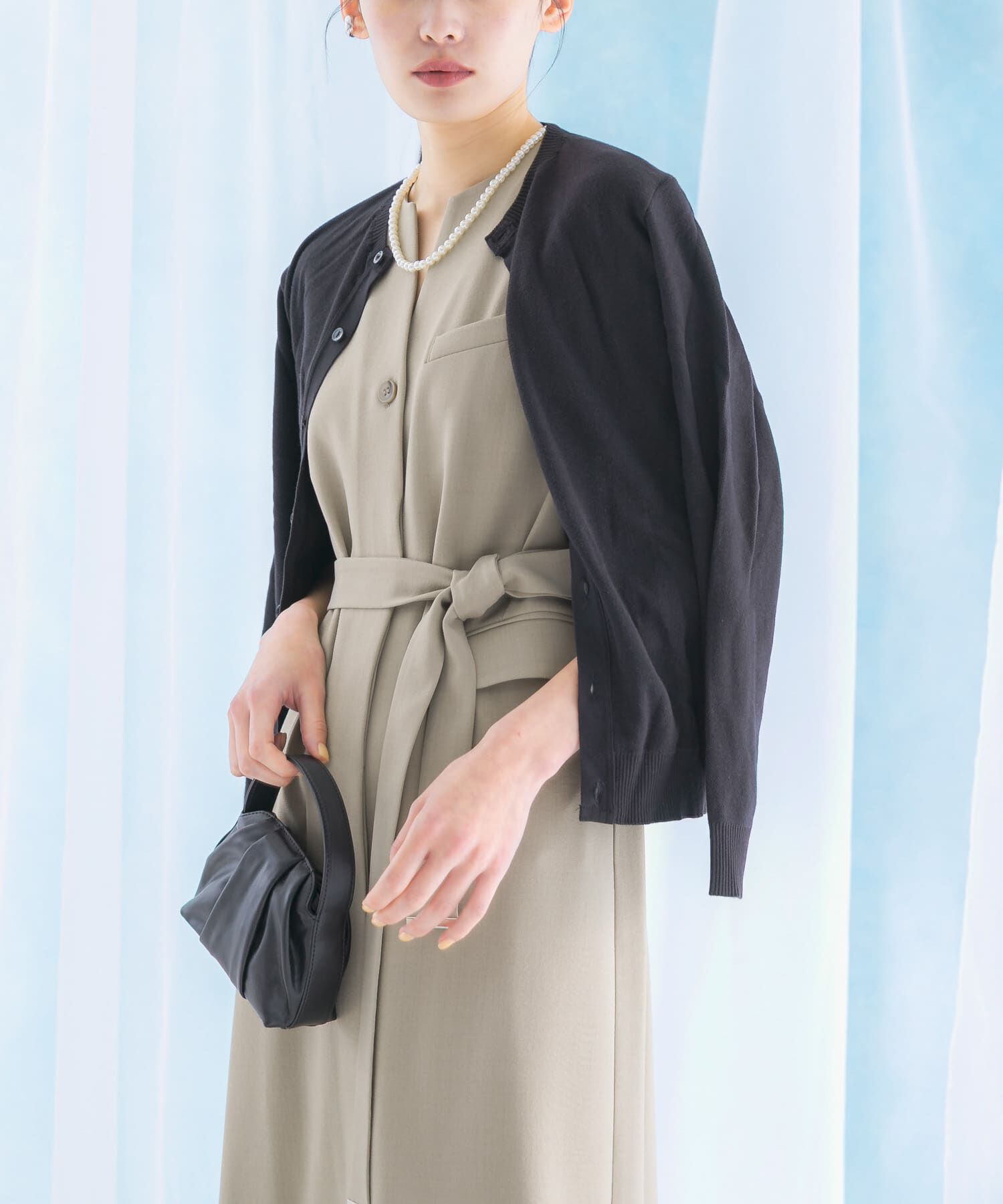 URBAN RESEARCH ROSSO「リネンライクレイヤードワンピース」|ワンピース|