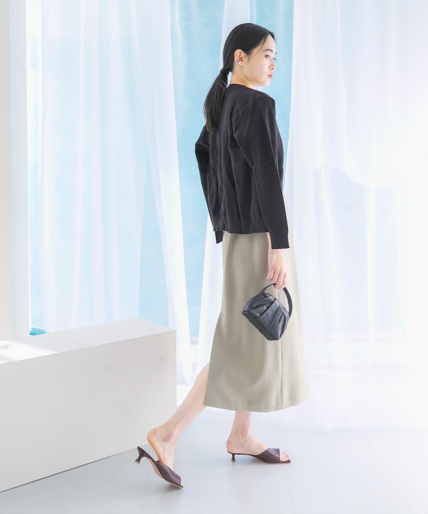 URBAN RESEARCH ROSSO「リネンライクレイヤードワンピース」|ワンピース|