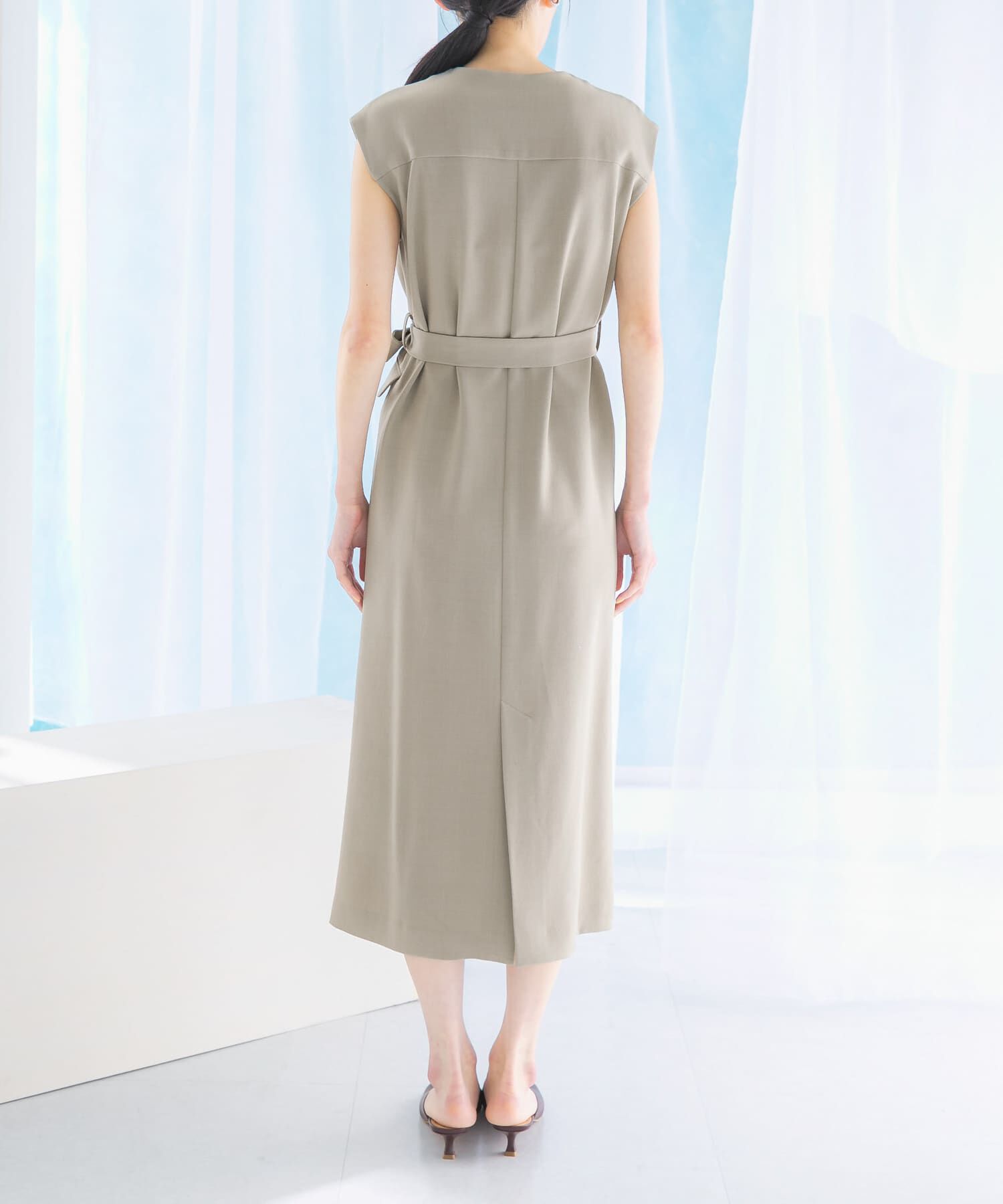URBAN RESEARCH ROSSO「リネンライクレイヤードワンピース」|ワンピース|