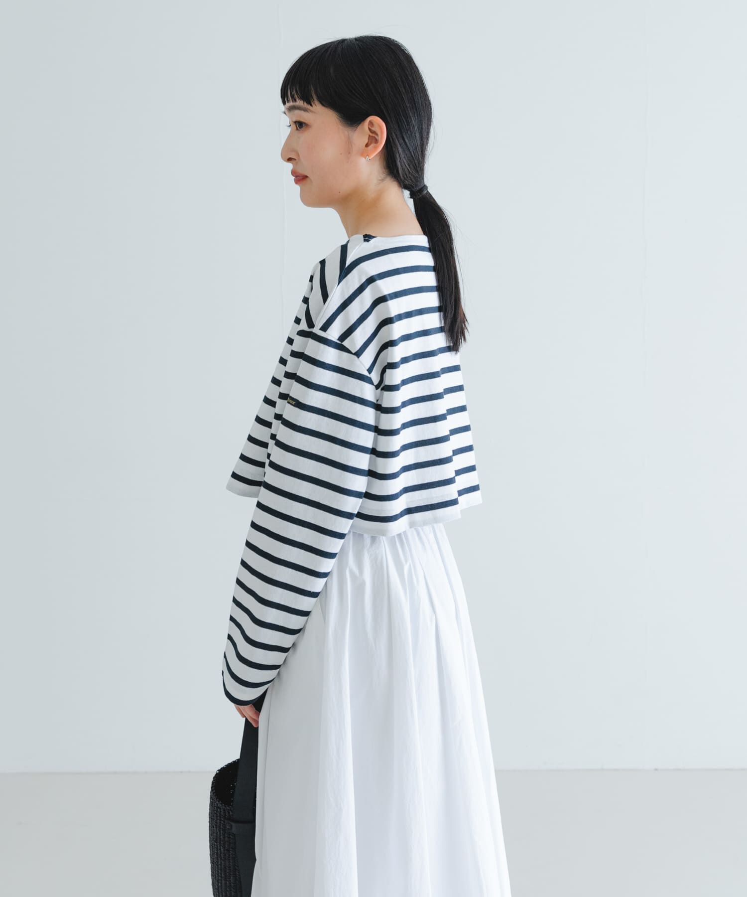 URBAN RESEARCH「『別注』Le minor&times;UR　Border cropped T-shirts」|Tシャツ・カットソー|