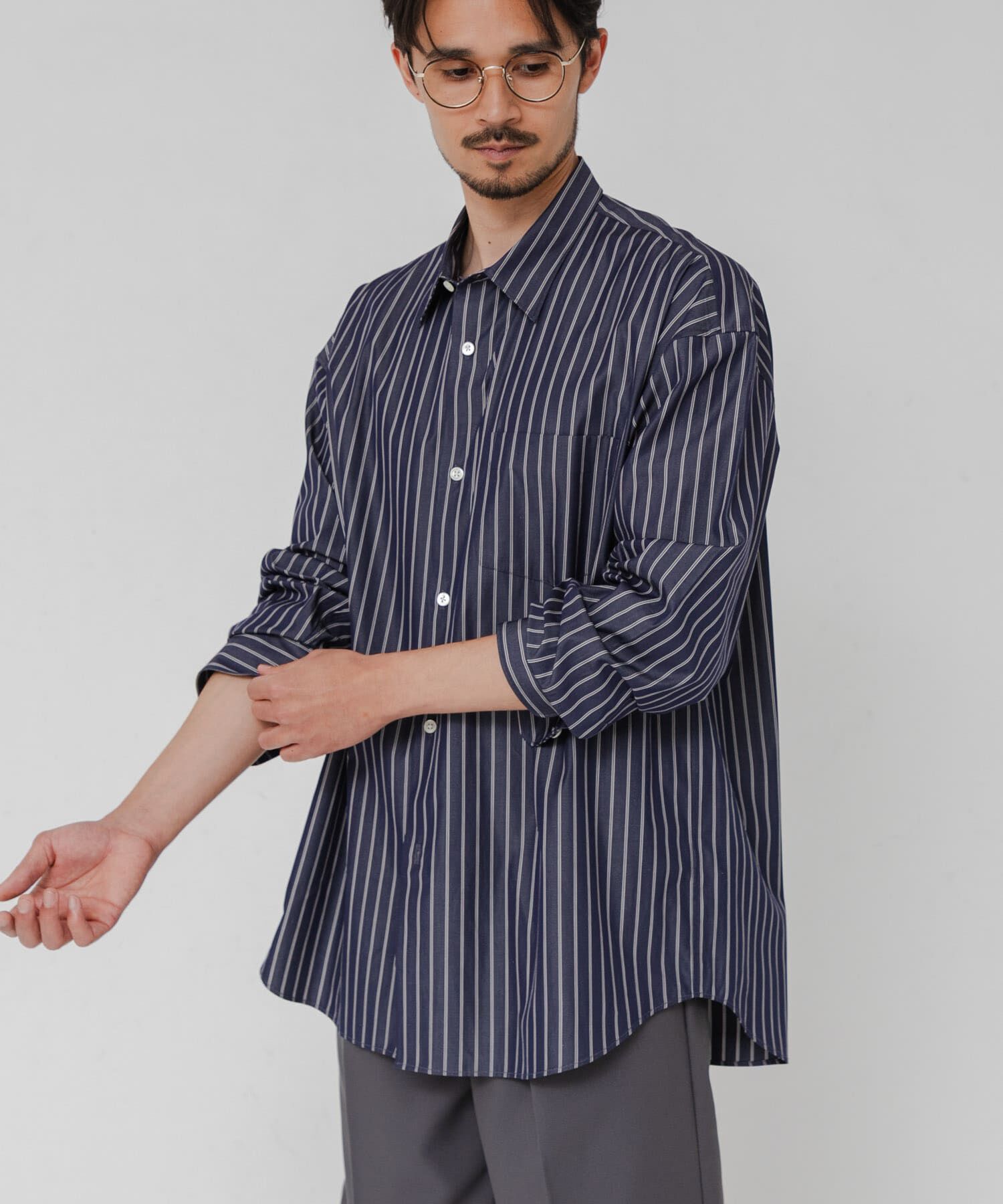 URBAN RESEARCH「THOMAS MASON OVER SHIRTS」|シャツ・ブラウス|ブルー系その他