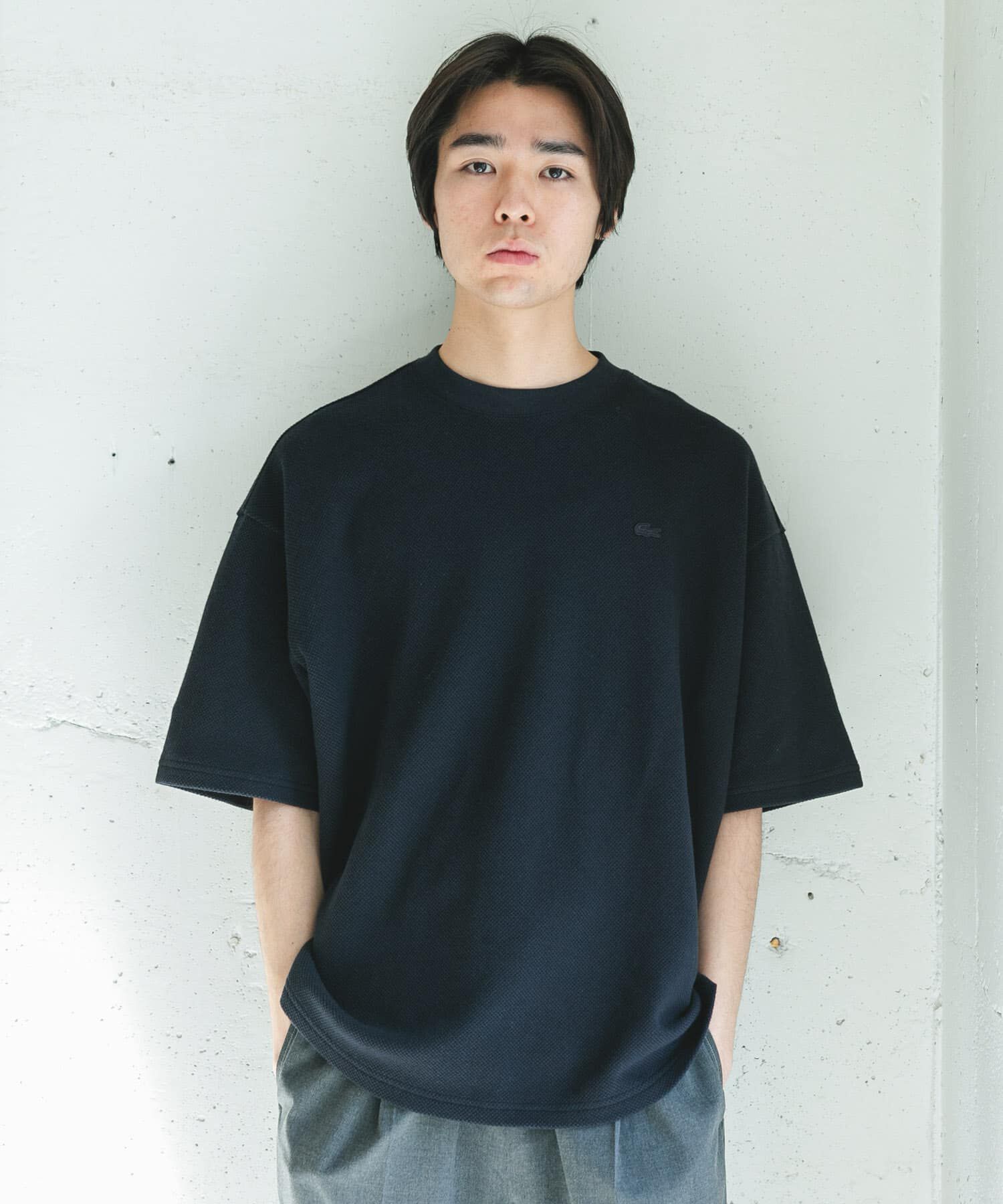 URBAN RESEARCH DOORS「『別注』LACOSTE&times;DOORS　THICK PIQUE ROUND SHORT-SLEEVE」|Tシャツ・カットソー|