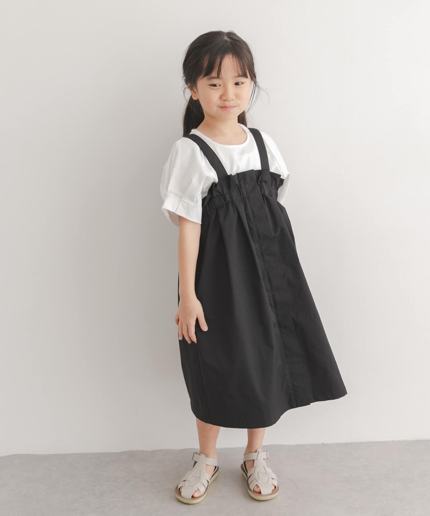 URBAN RESEARCH DOORS「『接触冷感/イージーケア』撥水ワークジャンパースカート(KIDS)」|ワンピース|
