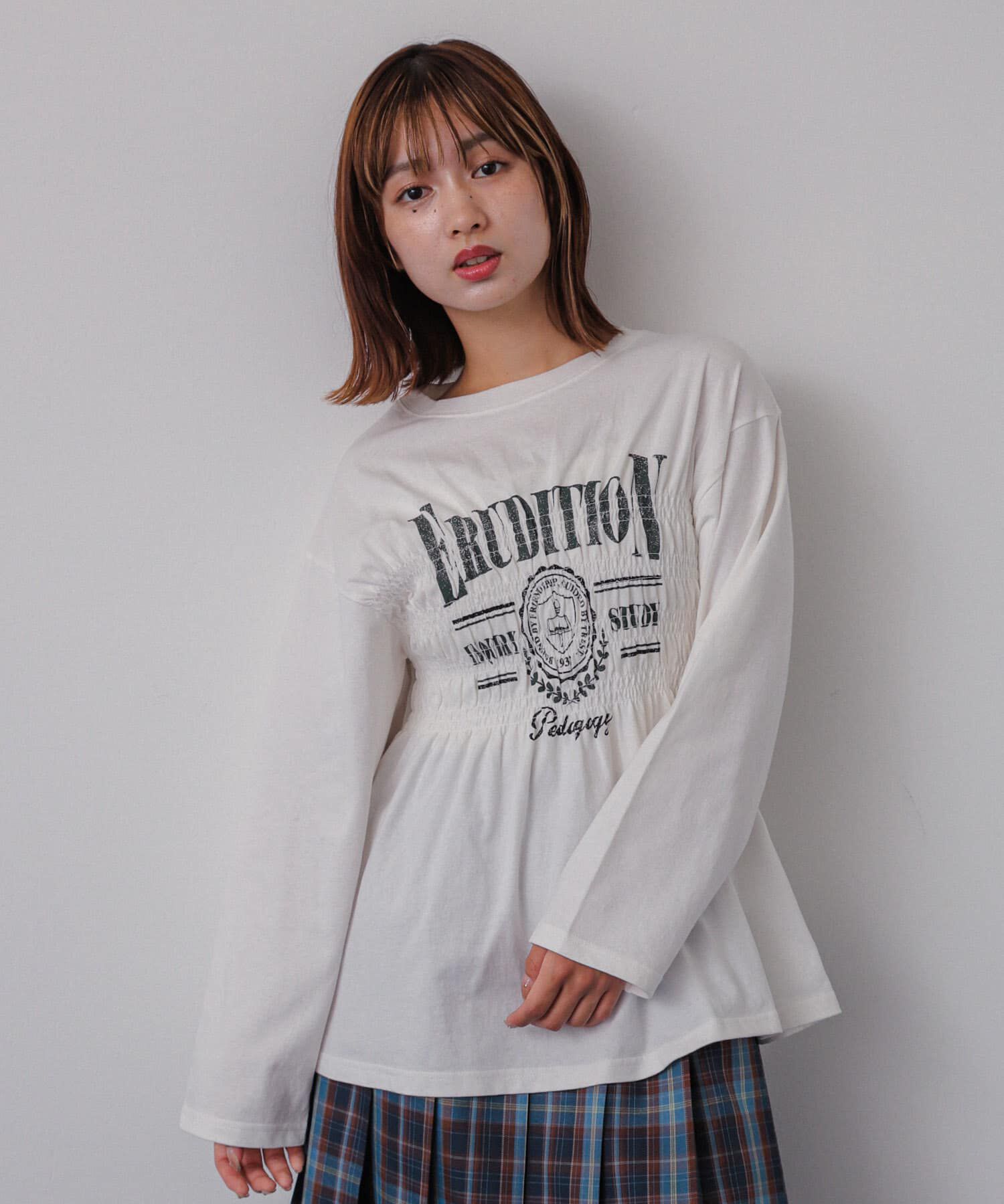 SENSE OF PLACE by URBAN RESEARCH「シャーリンググラフィックロングスリーブTシャツ」|Tシャツ・カットソー|
