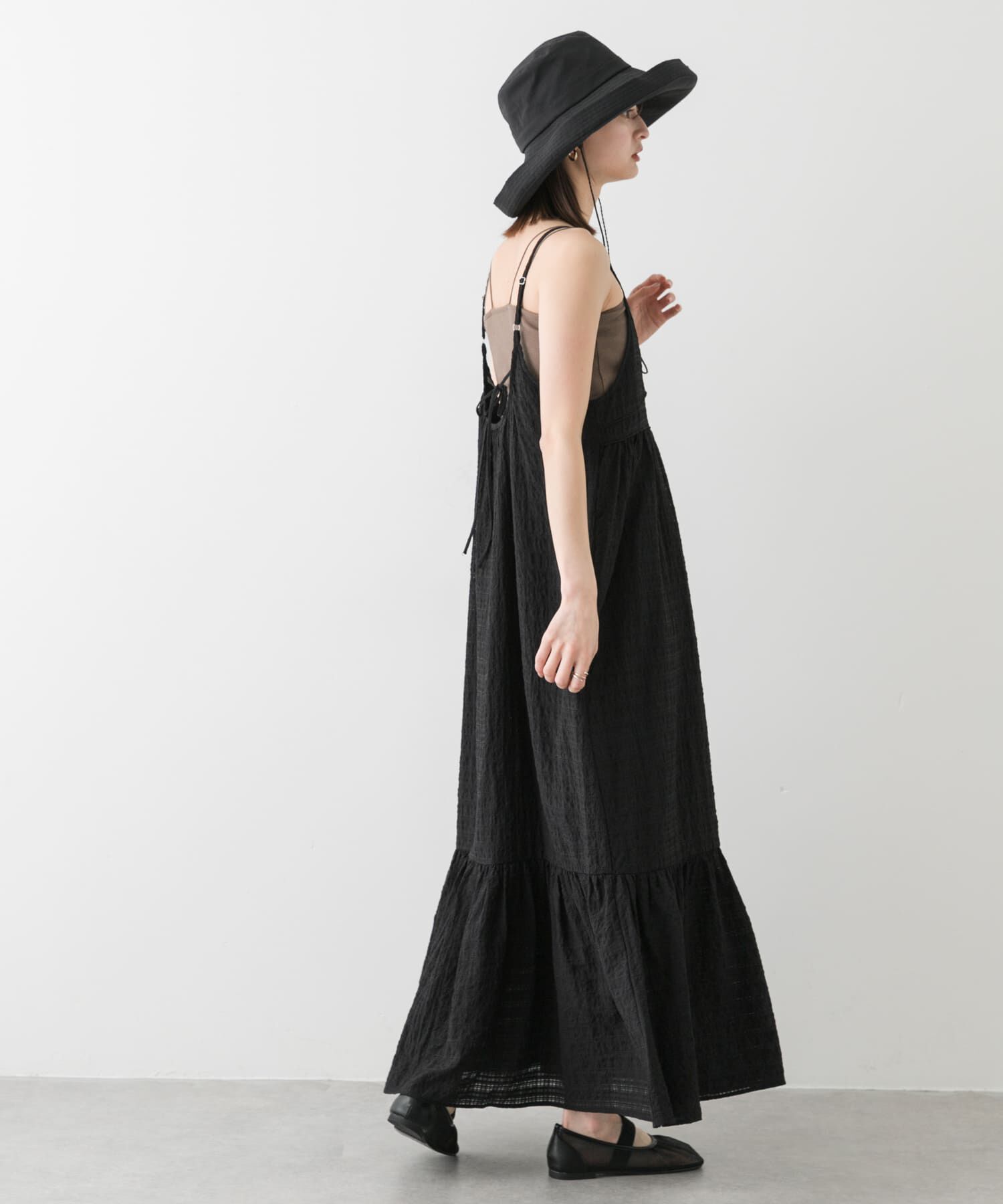 SENSE OF PLACE by URBAN RESEARCH「チェックジャガードキャミワンピース」|ワンピース|