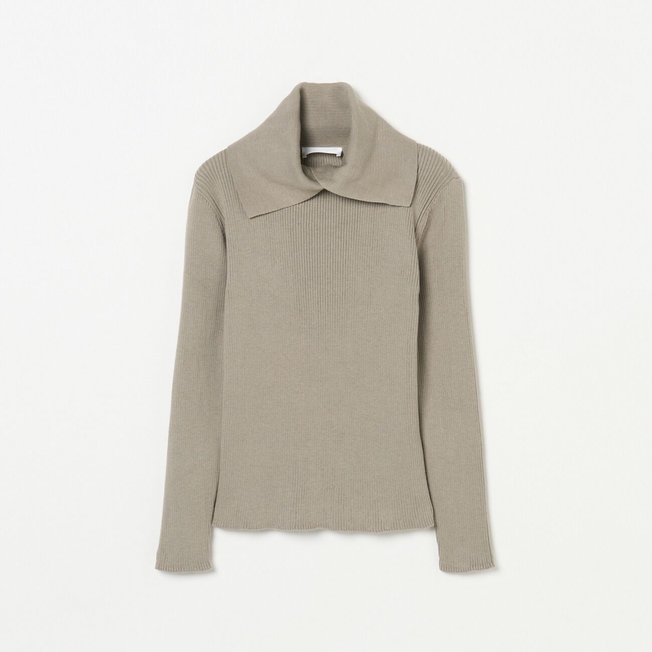  「uca COLLARED RIB TURTLE PULL OVER」|ニット・セーター|ダークブラウン
