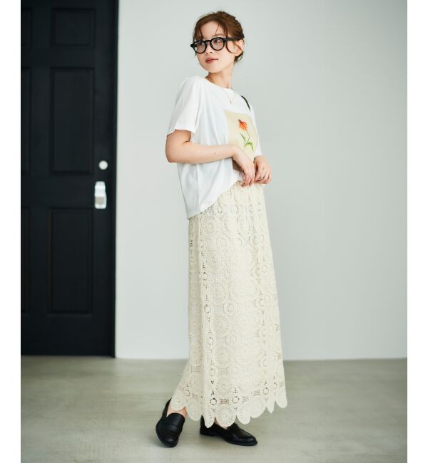 le.coeur blanc「TOLIGHT&times;le.coeur blancロゴプリントTシャツ」|Tシャツ・カットソー|