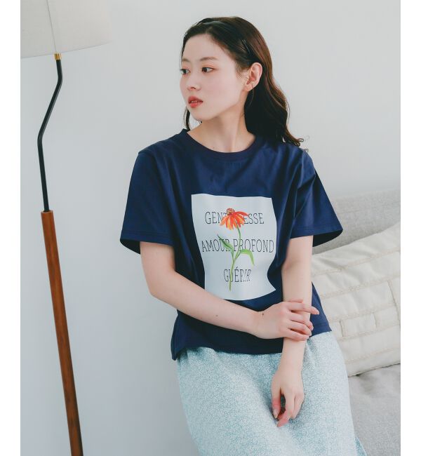 le.coeur blanc「TOLIGHT&times;le.coeur blancロゴプリントTシャツ」|Tシャツ・カットソー|