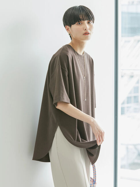 AMERICAN HOLIC「抗菌防臭　Daily!　裾ラウンドカットチュニック①」|チュニック|