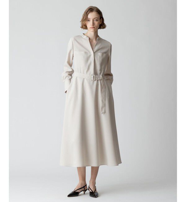 allureville「キョウネンポリエステルスラッシュネックワンピース」|ワンピース|