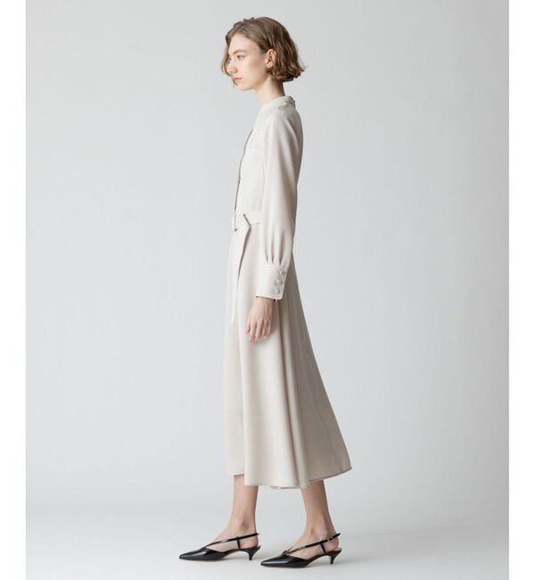 allureville「キョウネンポリエステルスラッシュネックワンピース」|ワンピース|