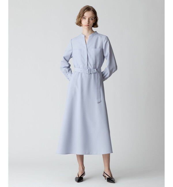 allureville「キョウネンポリエステルスラッシュネックワンピース」|ワンピース|