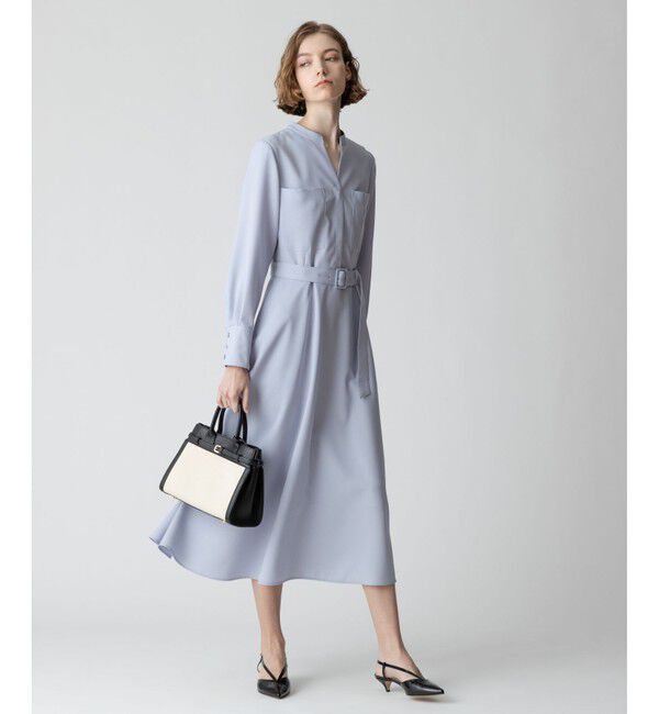 allureville「キョウネンポリエステルスラッシュネックワンピース」|ワンピース|