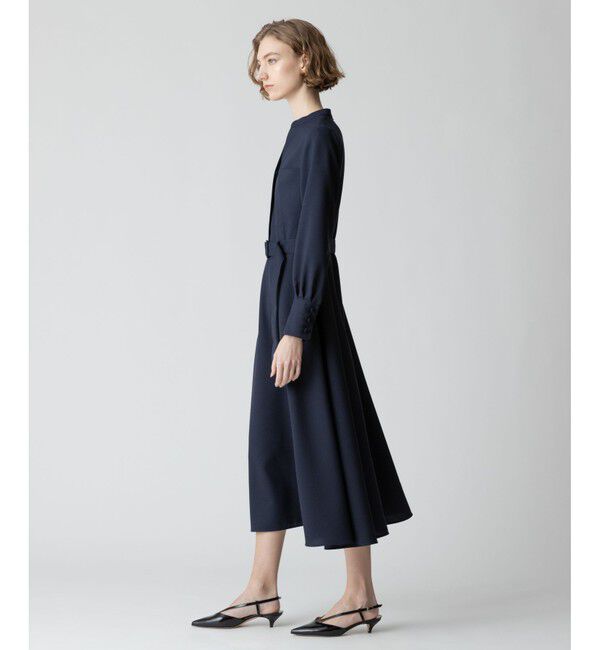 allureville「キョウネンポリエステルスラッシュネックワンピース」|ワンピース|