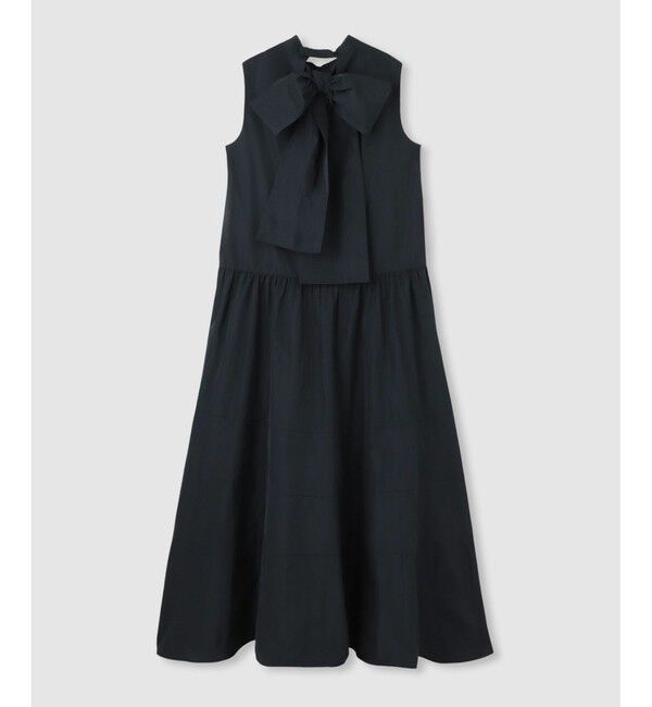 LOULOU WILLOUGHBY「【LOULOU WILLOUGHBY】バックリボンタフタワンピース」|ワンピース|