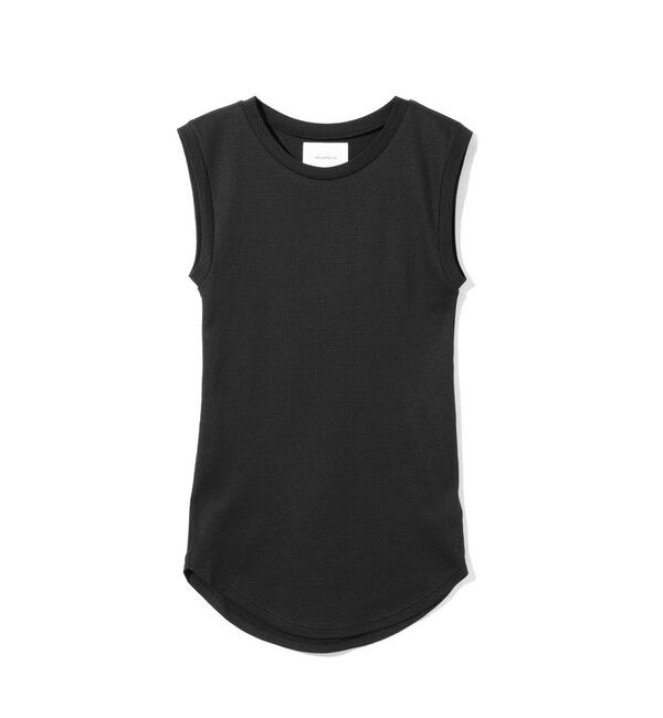 MIDIUMISOLID「MIDIUMISOLID for Ladies リブタンクトップ」|Tシャツ・カットソー|ブラック