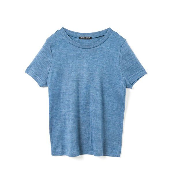 mizuiro ind「mizuiro ind クルーネックTシャツ」|Tシャツ・カットソー|インディゴブルー