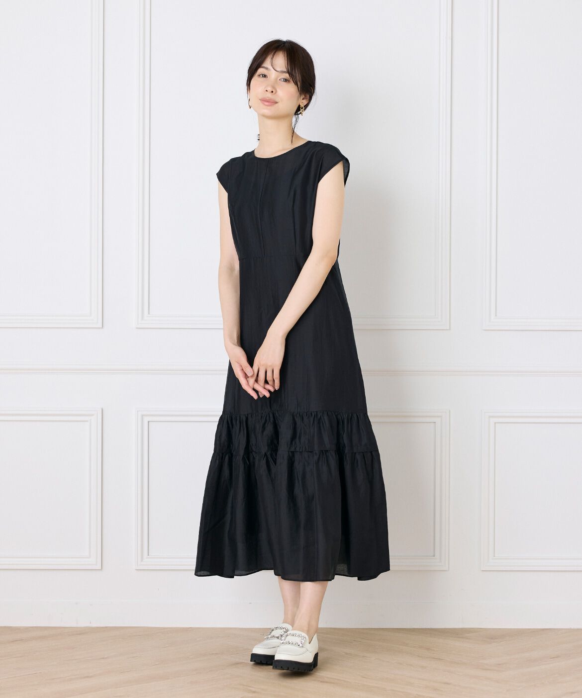 Maglie le cassetto「シアーティアードワンピース」|ワンピース|
