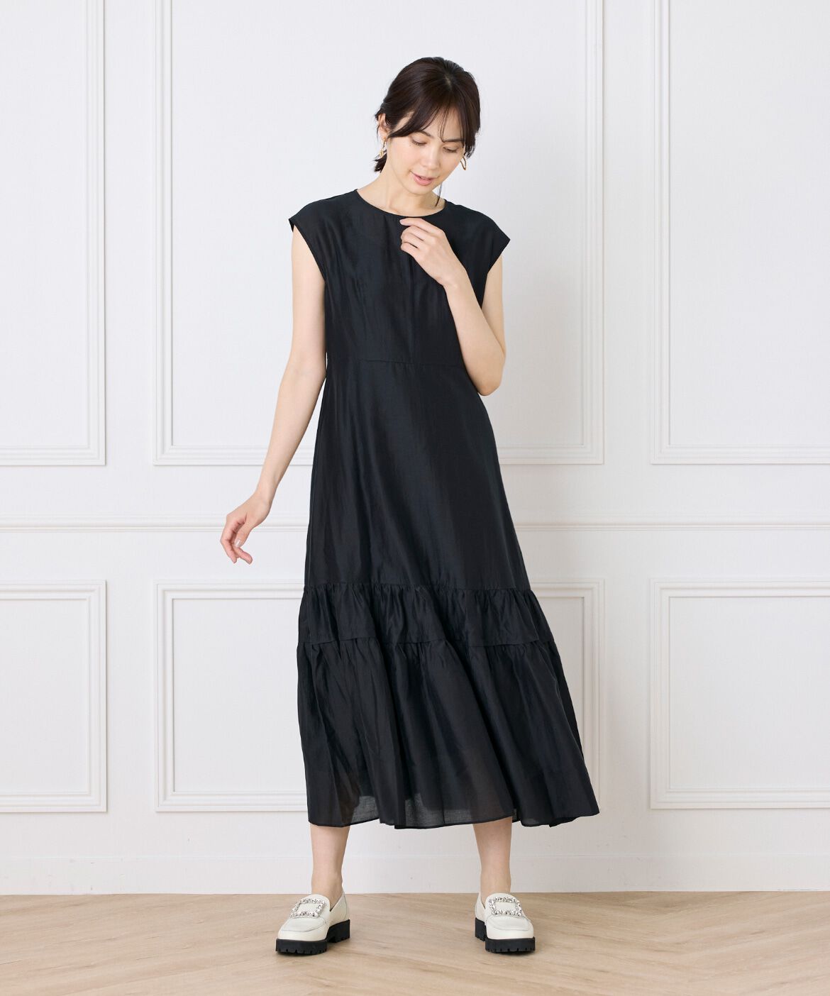 Maglie le cassetto「シアーティアードワンピース」|ワンピース|