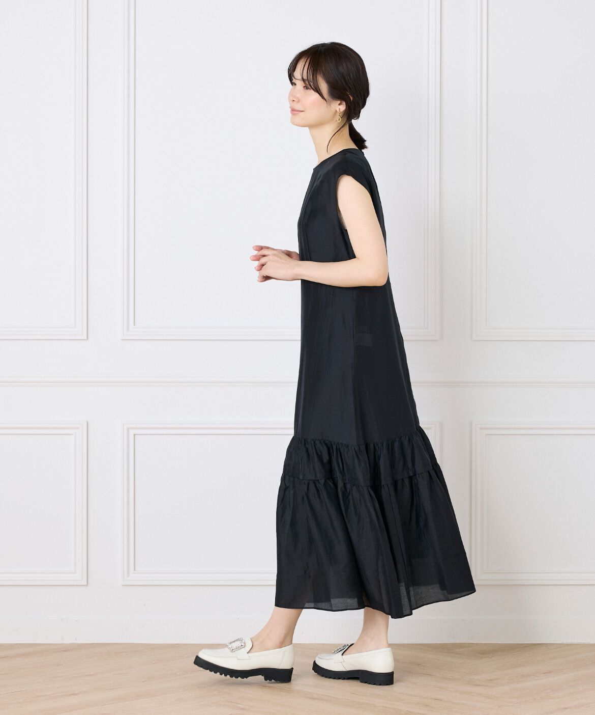 Maglie le cassetto「シアーティアードワンピース」|ワンピース|