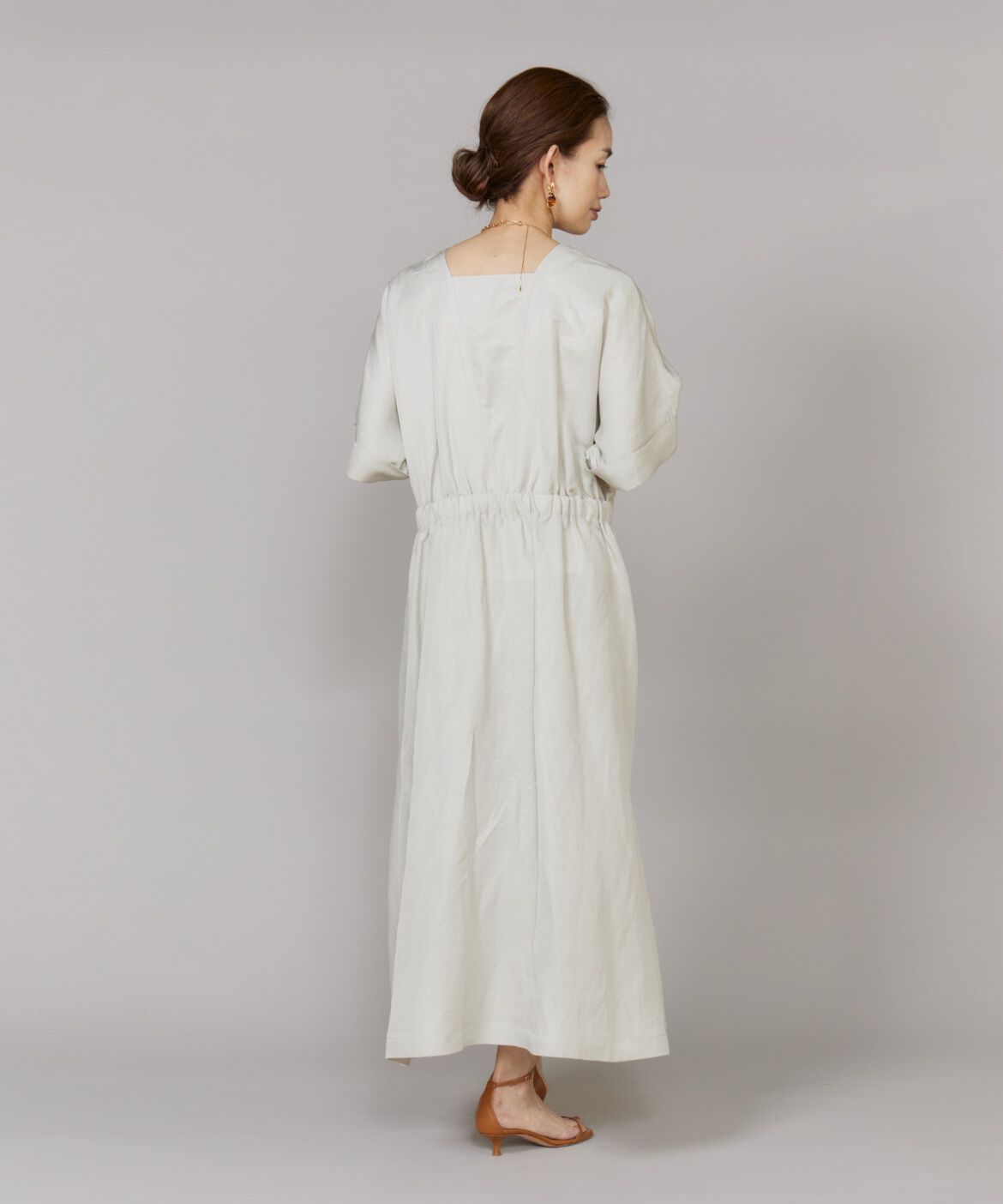 Le Souk「《大きいサイズ》ギャザーウエストワンピース」|ワンピース|