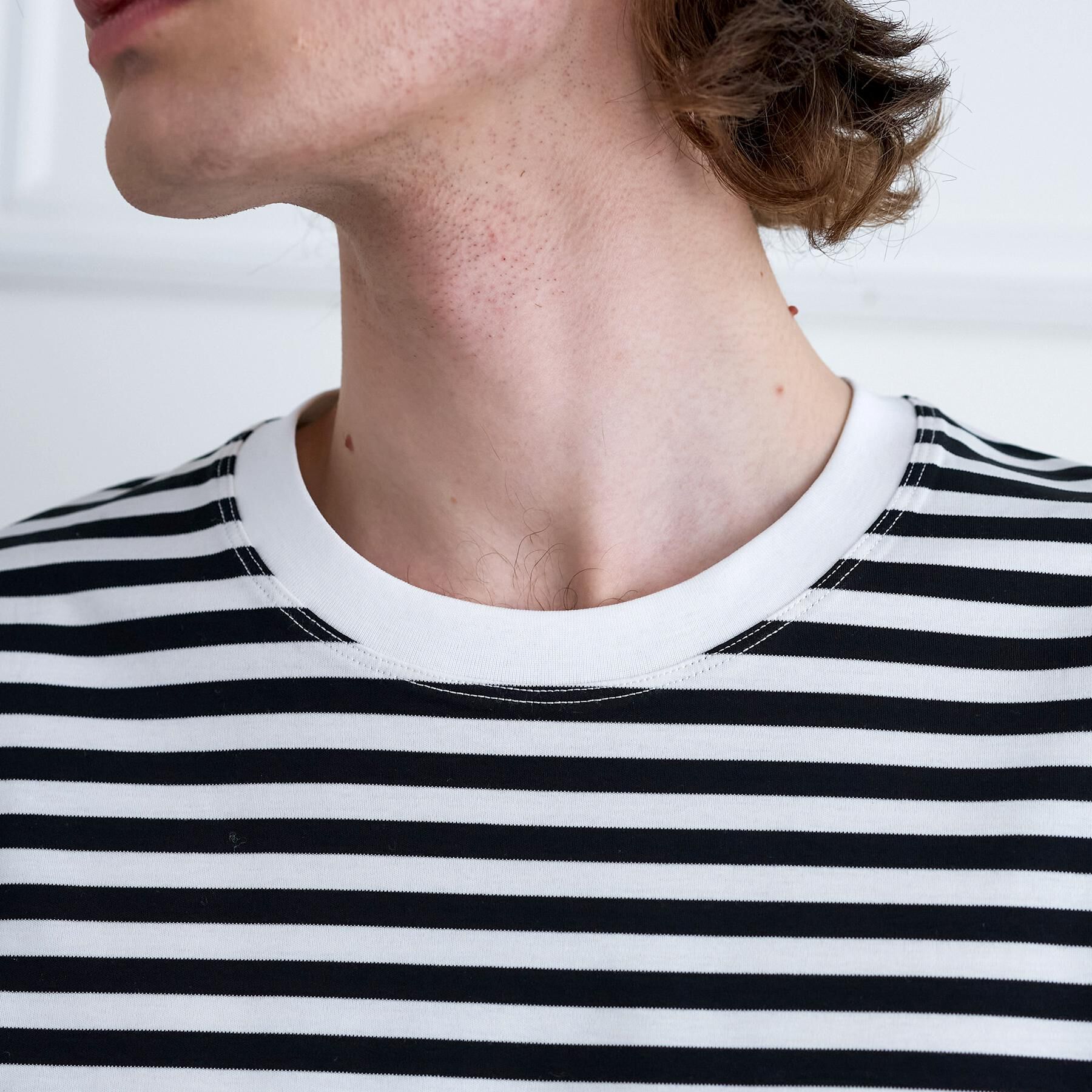 DRESSTERIOR「【接触冷感／抗菌防臭／消臭】ICE CLEAR COTTON ボーダーTシャツ」|Tシャツ・カットソー|