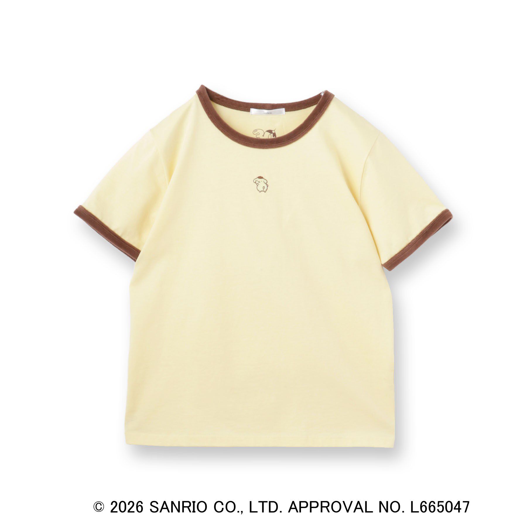 index「【ポムポムプリン】リンガーベロアTシャツ【洗濯機OK】」|Tシャツ・カットソー|