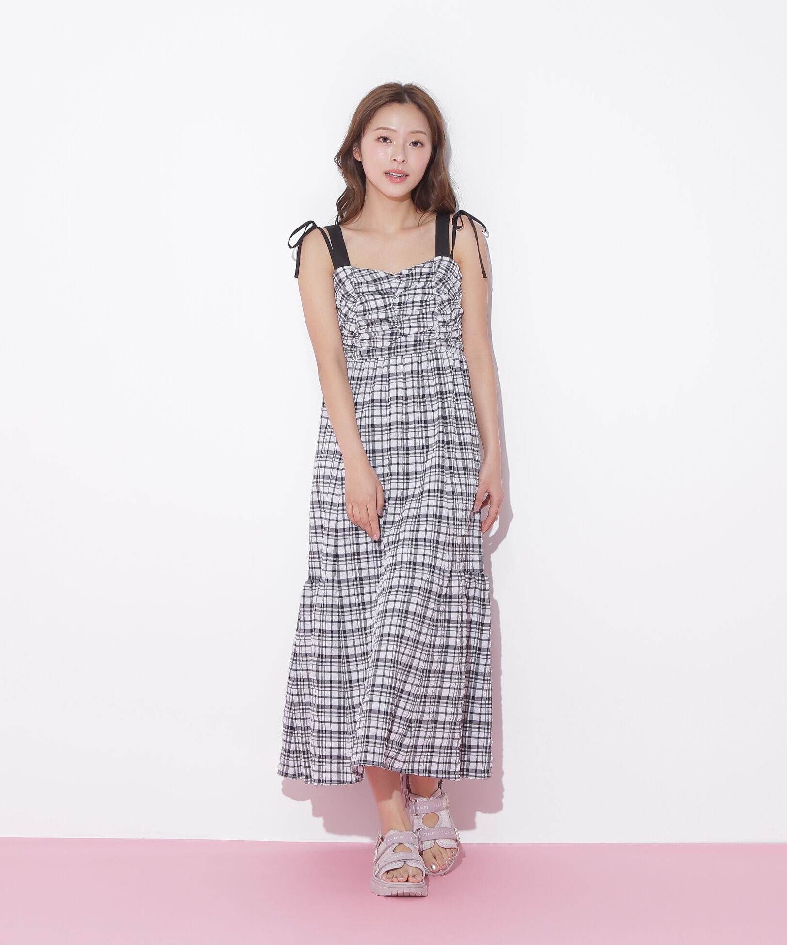  「ショルダーリボンワンピース」|ワンピース|
