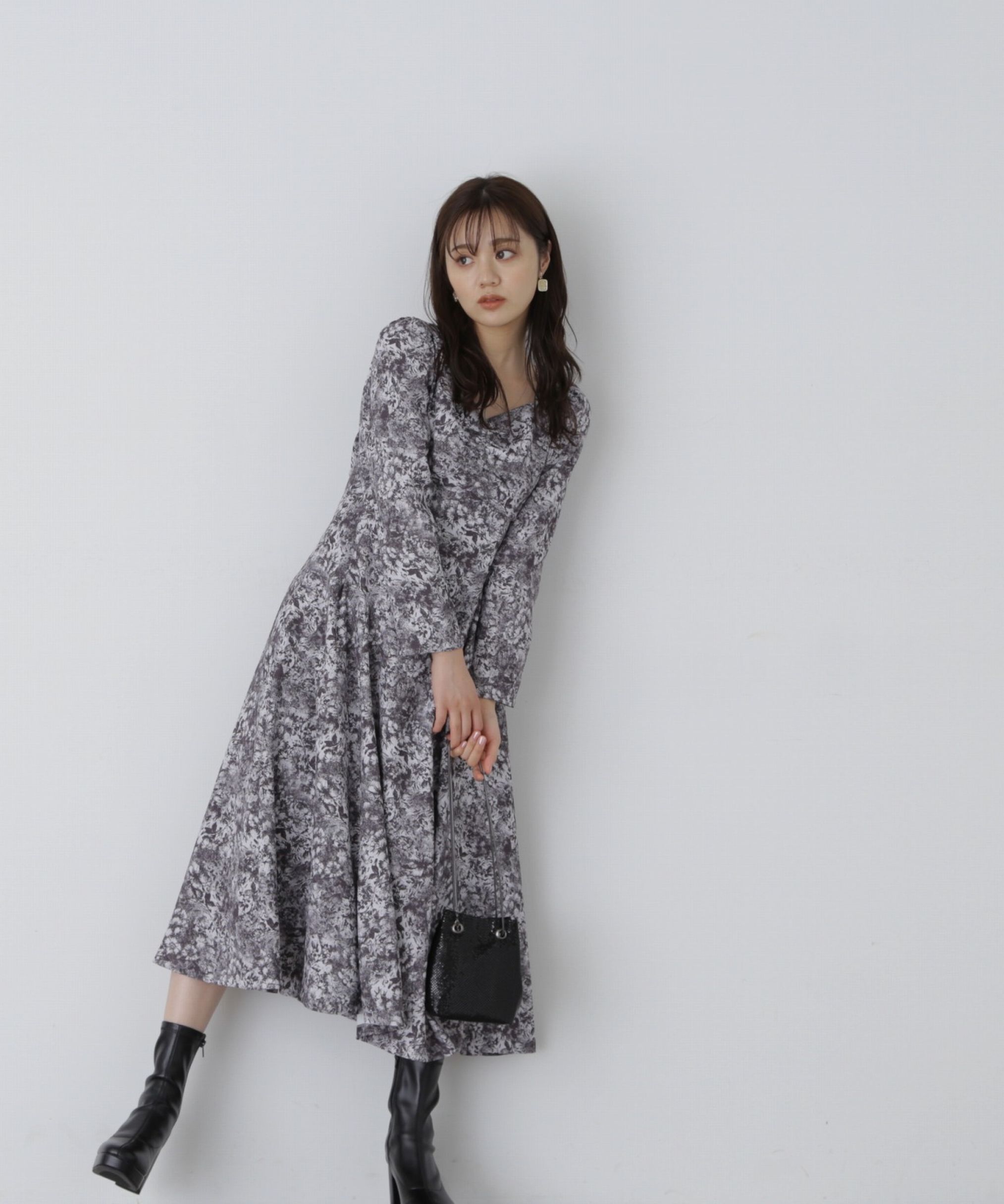 PROPORTION BODY DRESSING「フロントギャザーマーメイドワンピース」|ワンピース|