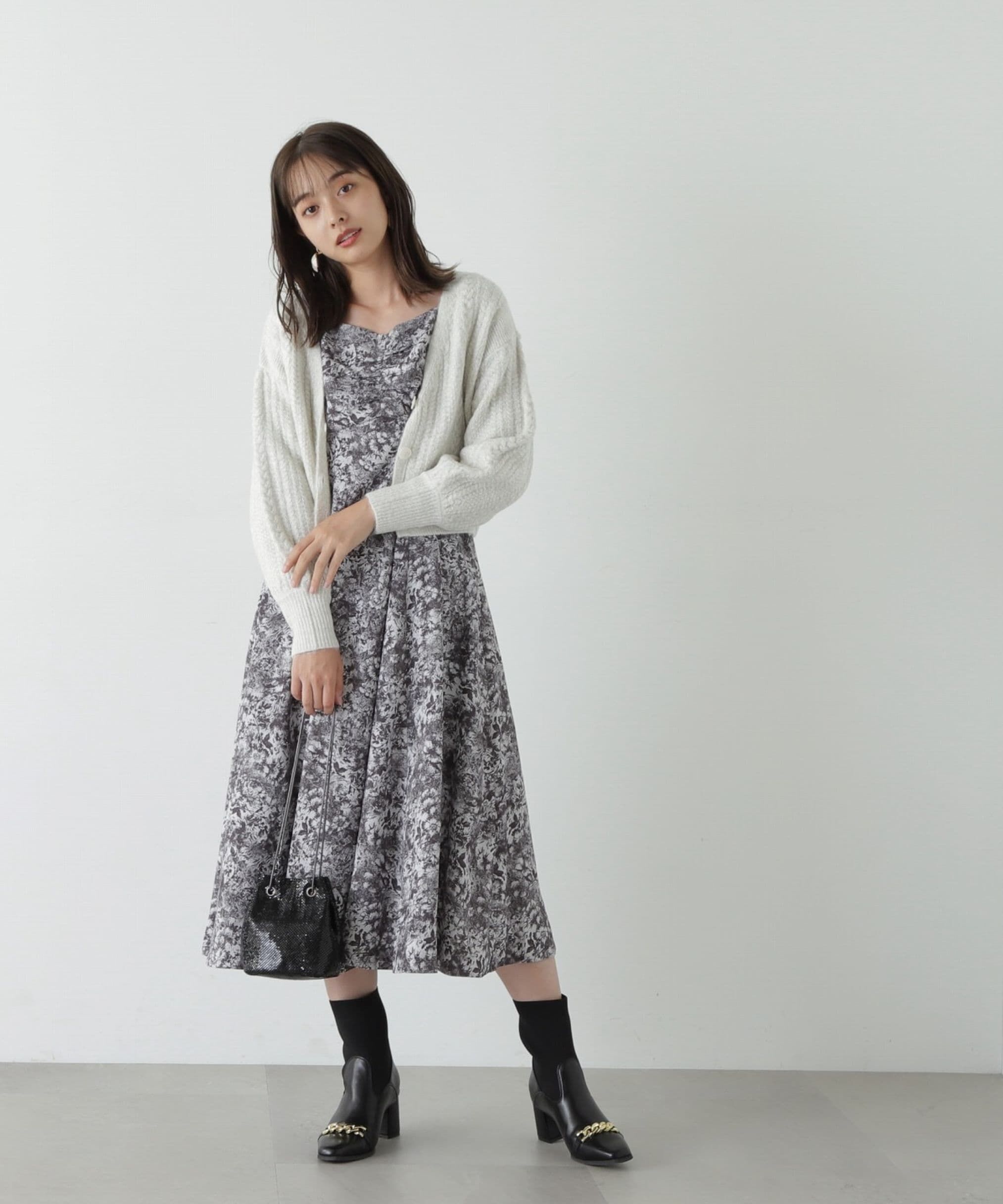 PROPORTION BODY DRESSING「フロントギャザーマーメイドワンピース」|ワンピース|