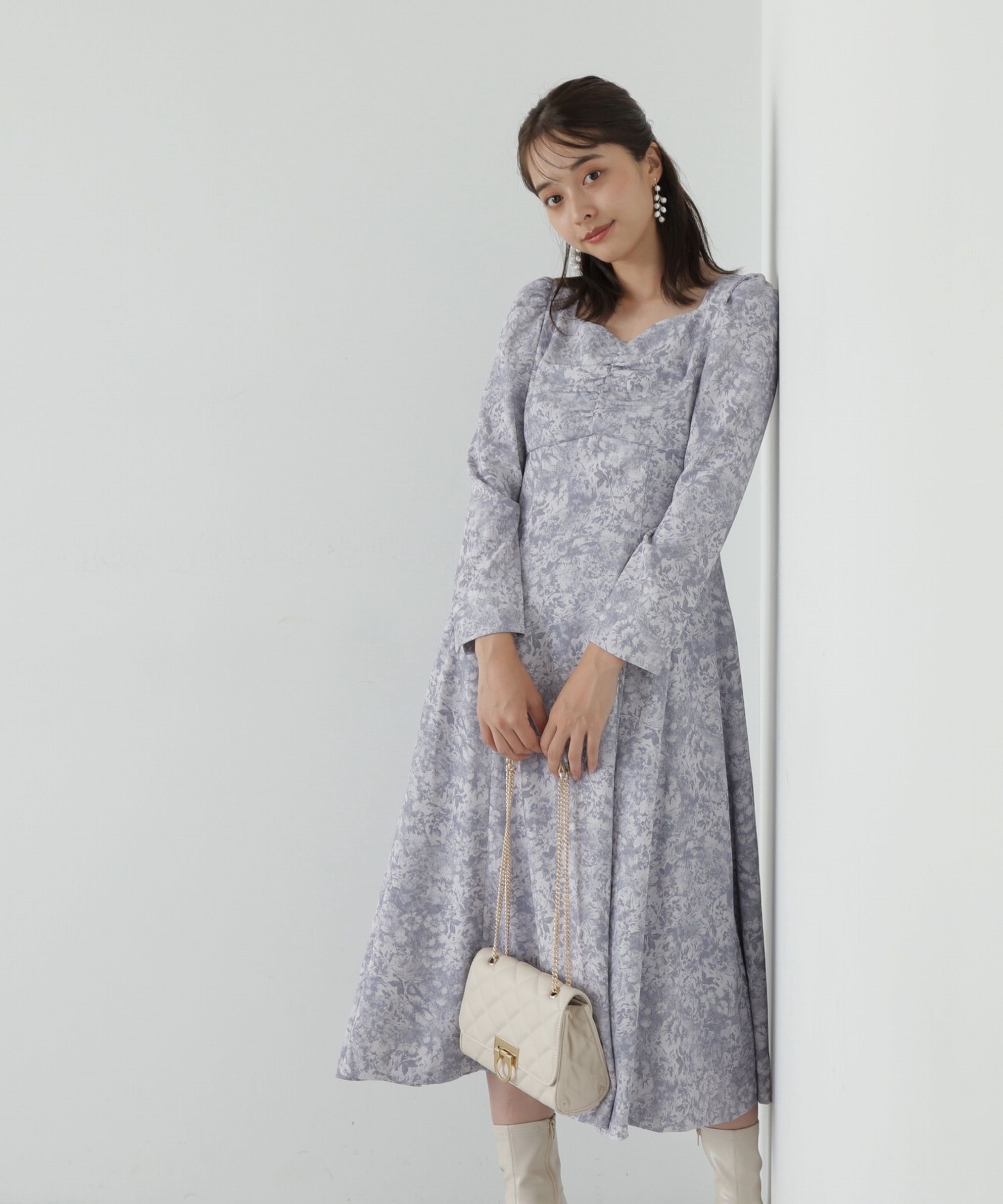 PROPORTION BODY DRESSING「フロントギャザーマーメイドワンピース」|ワンピース|
