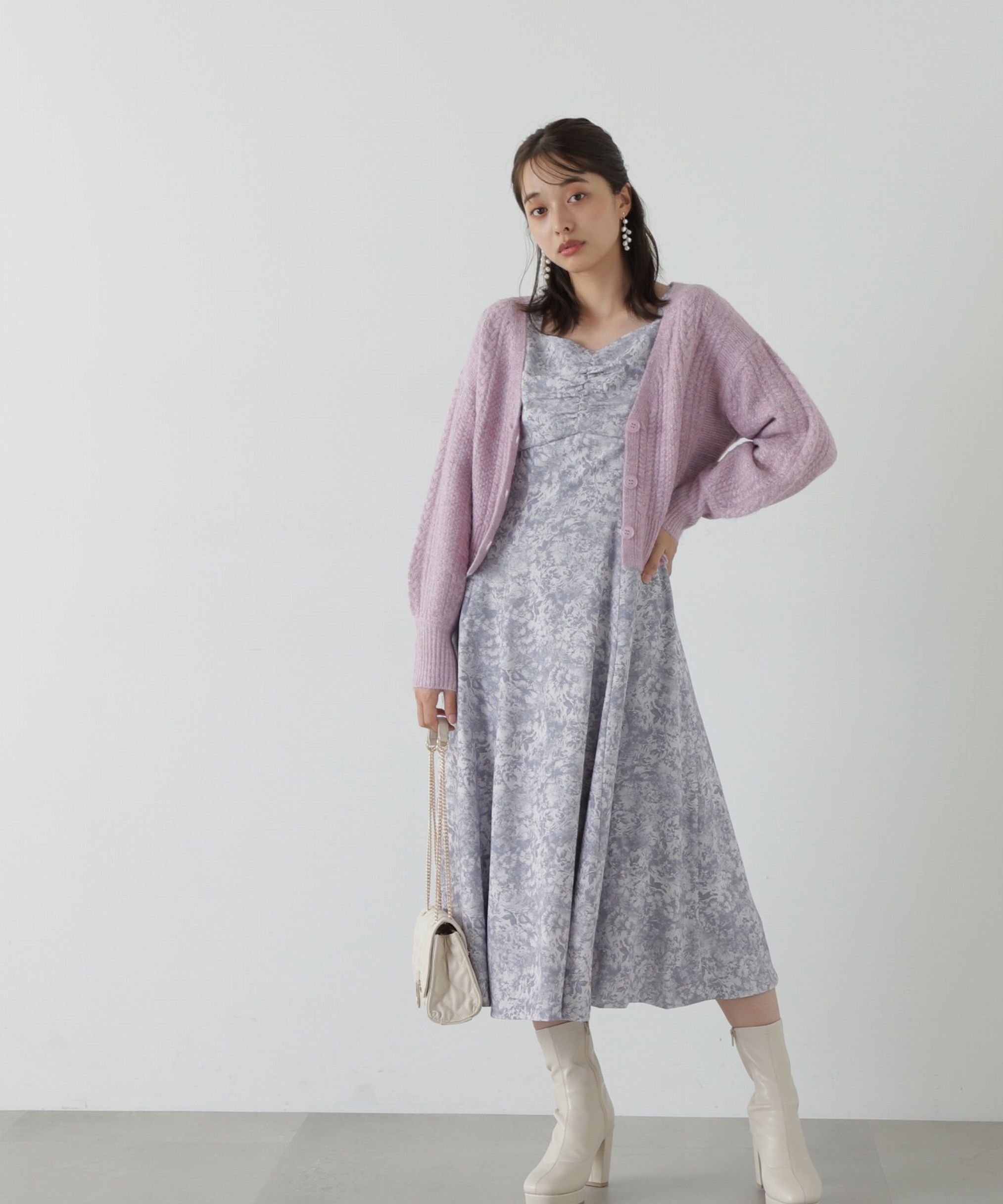 PROPORTION BODY DRESSING「フロントギャザーマーメイドワンピース」|ワンピース|