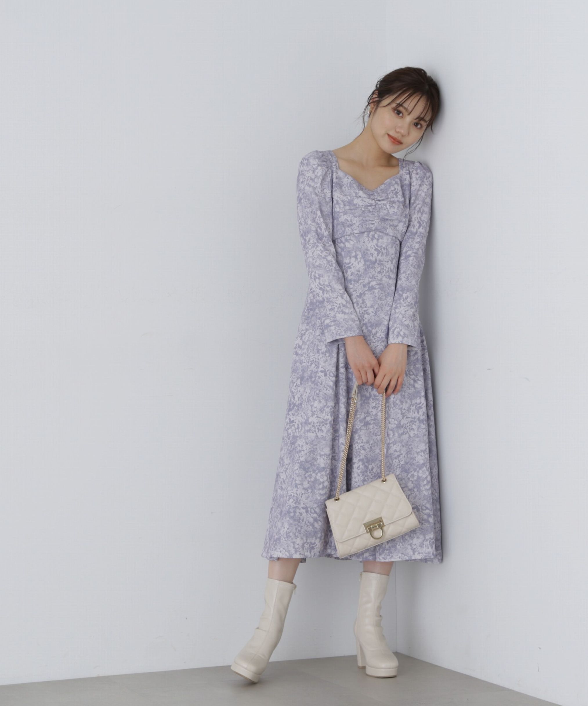 PROPORTION BODY DRESSING「フロントギャザーマーメイドワンピース」|ワンピース|