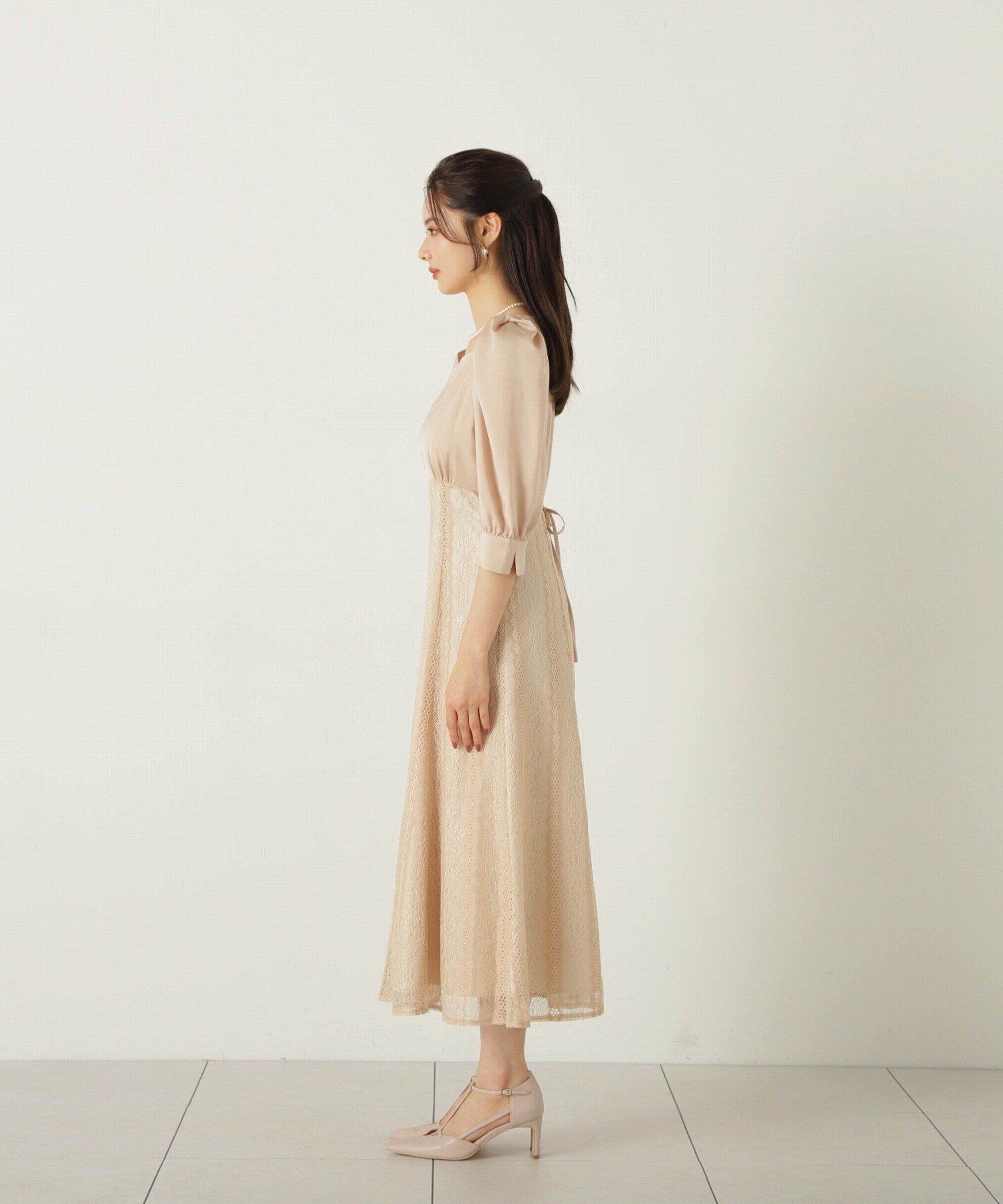 PROPORTION BODY DRESSING「レース切り替えワンピース24AW」|ワンピース|