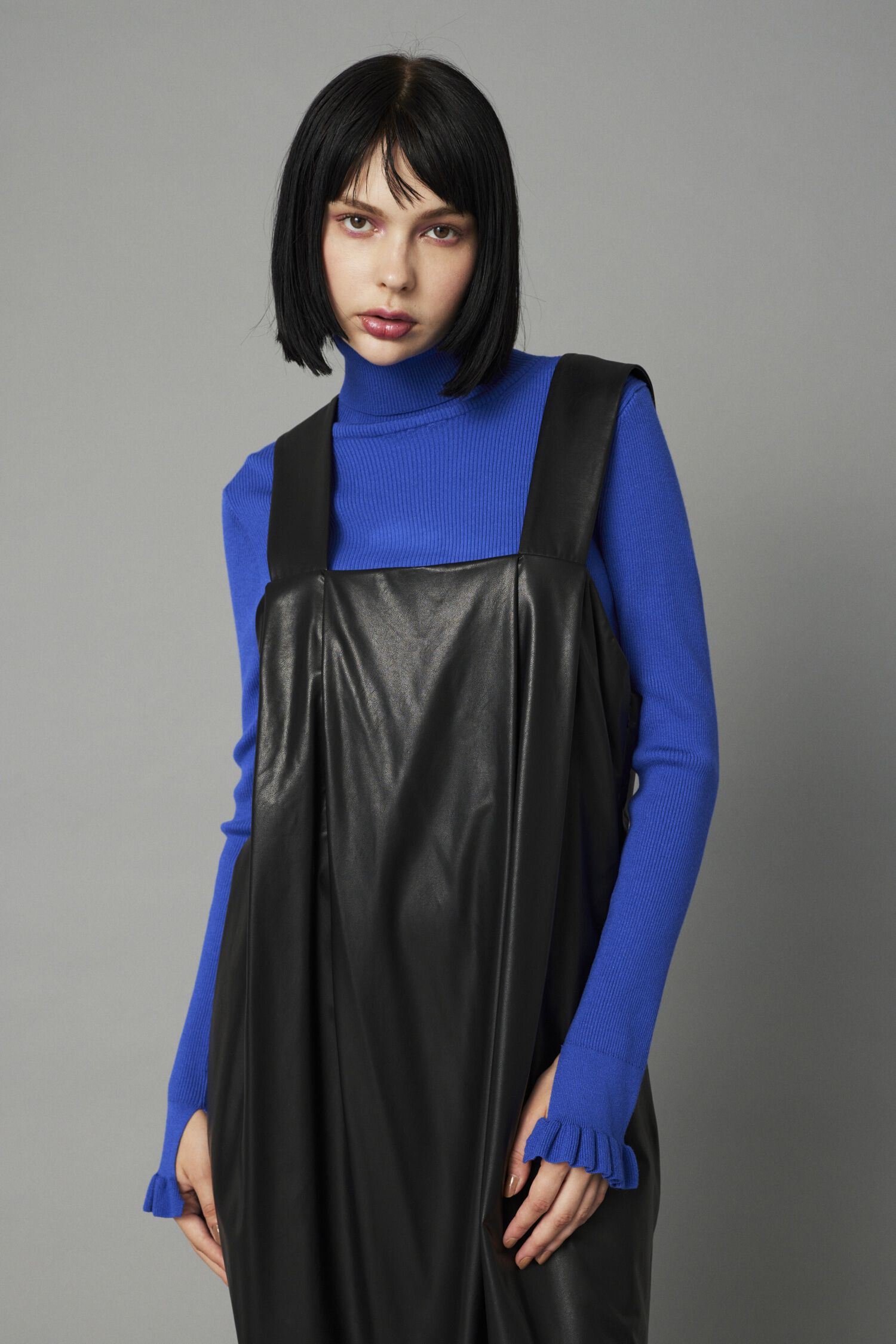 HeRIN.CYE「Leather like long dress」|ワンピース|