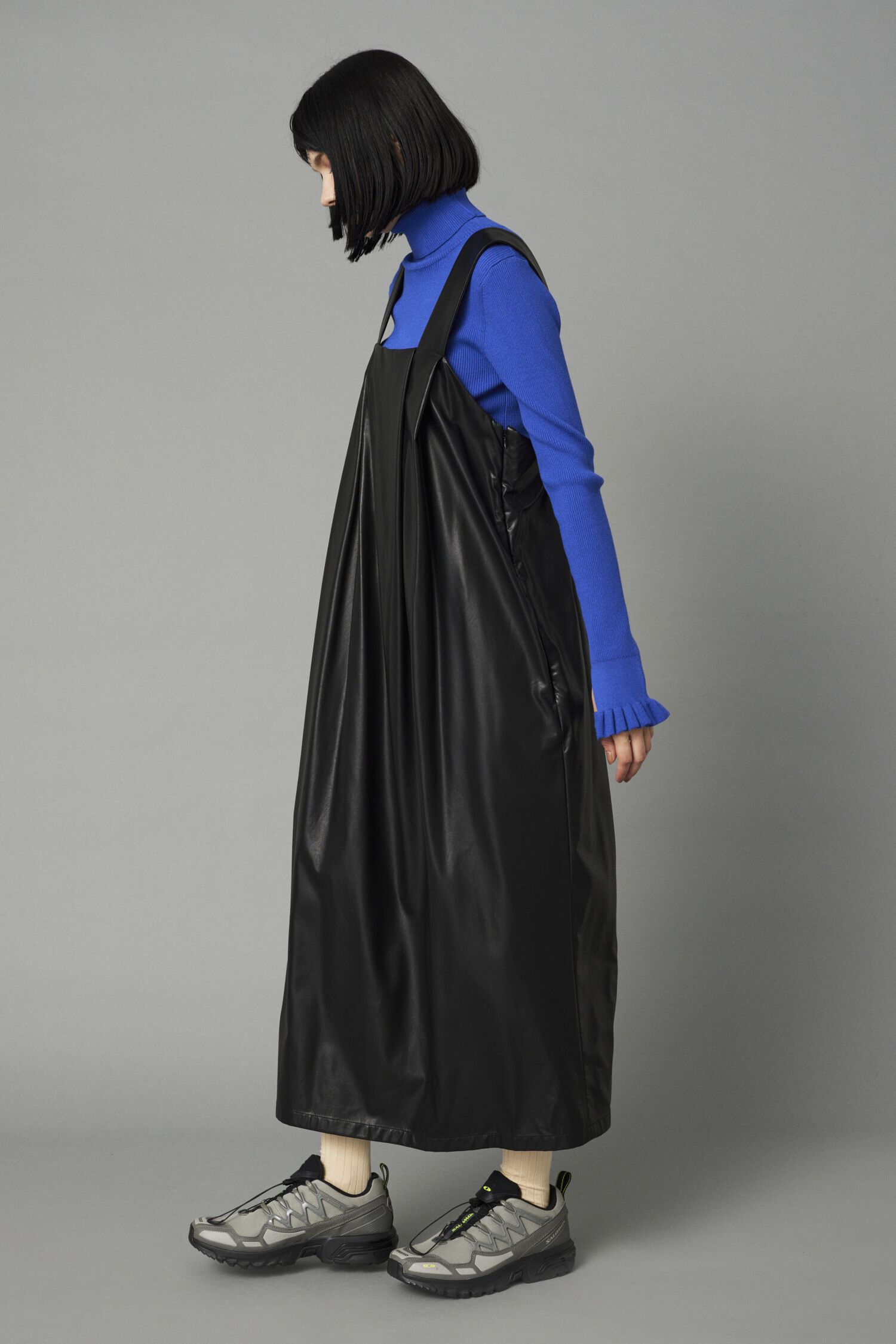 HeRIN.CYE「Leather like long dress」|ワンピース|