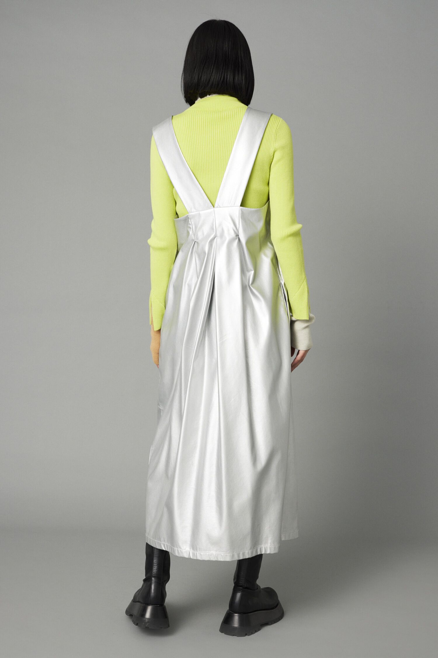 HeRIN.CYE「Leather like long dress」|ワンピース|