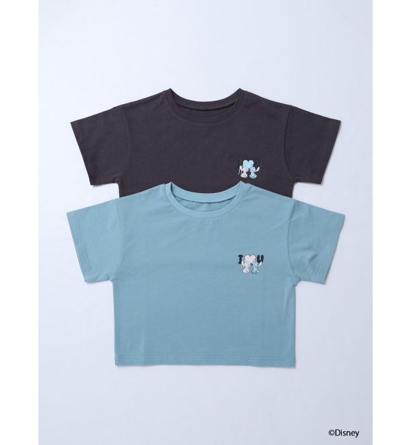 MURUA「【スティッチコラボ】グラデーショントロピカルTシャツ」|Tシャツ・カットソー|